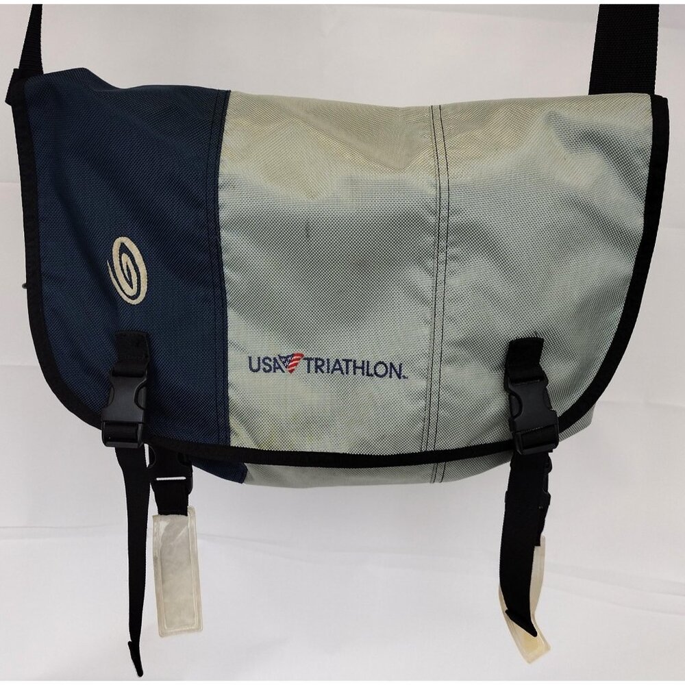 Timbuk2 Classic Messenger Bag Navy Gray Waterproof 19 Inches by 13 Inches